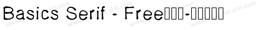 Basics Serif - Free手机版字体转换
